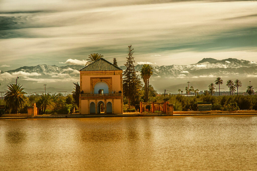 Gardens in Marrakech Morocco